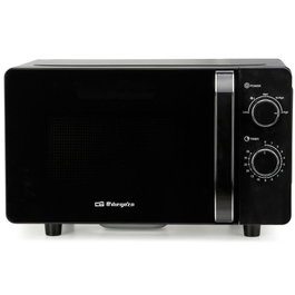 Orbegozo Microondas MI 2061 CE 700W 20L Negro Tecnología Flatbed Sin Plato